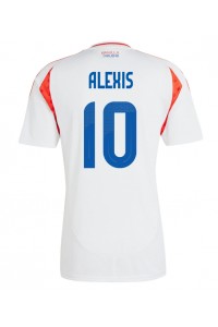 Chile Alexis Sanchez #10 Jalkapallovaatteet Vieraspaita Copa America 2024 Lyhythihainen